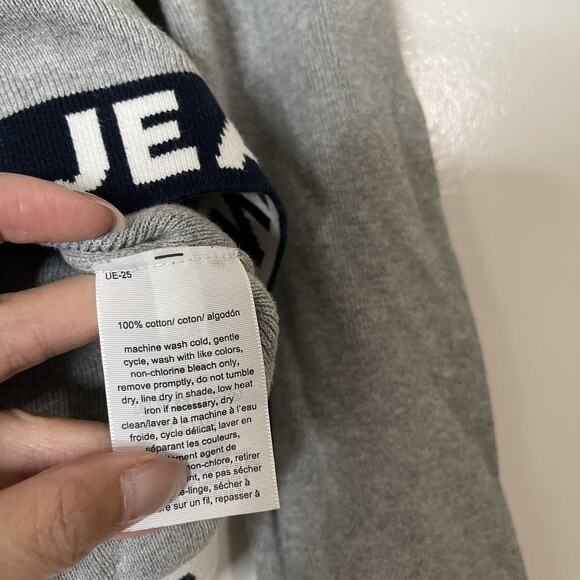 Tommy Hilfiger tommy jeans logo band cropped knit hooded sweater size medium - Picture 3 of 5